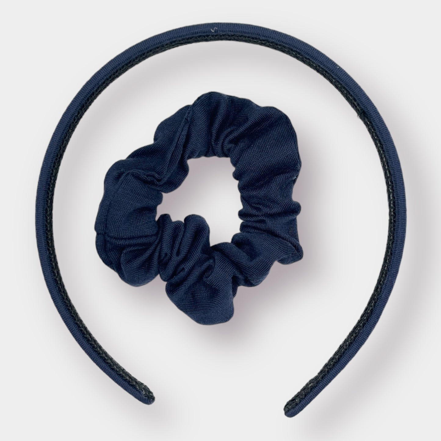 Navy Headband with Scrunchie - 2 Pack