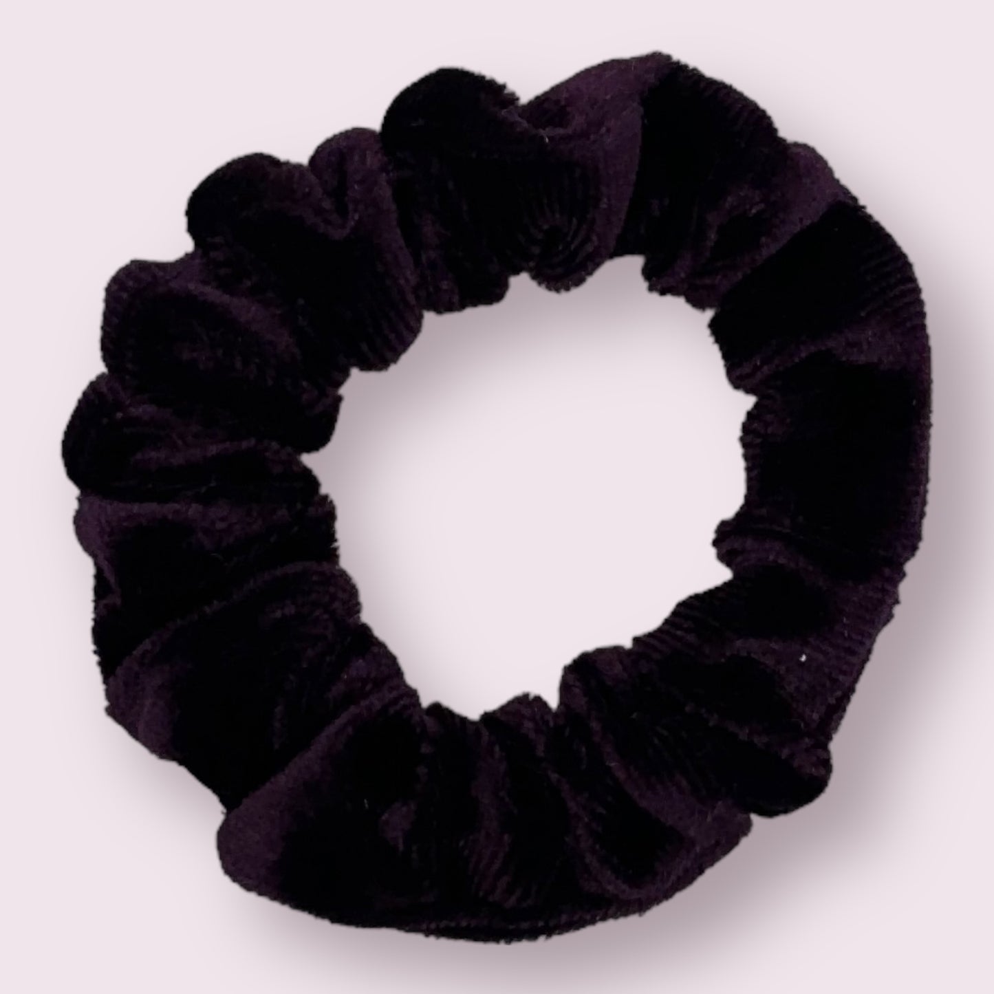 Small Dark Velvet Scrunchies - 3 Pack