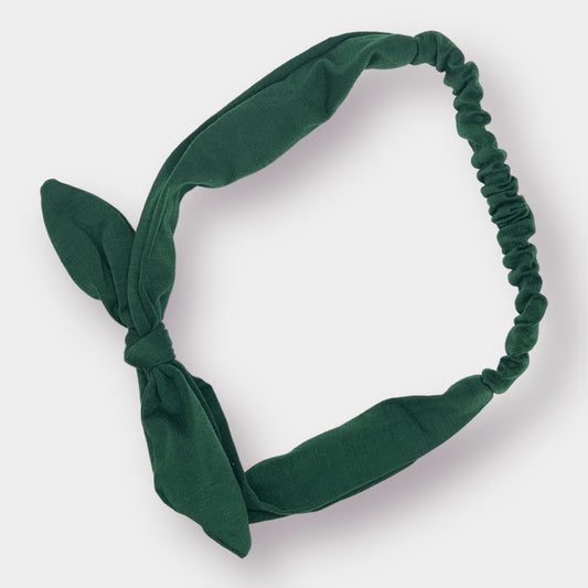 Green Head Wrap with Bow