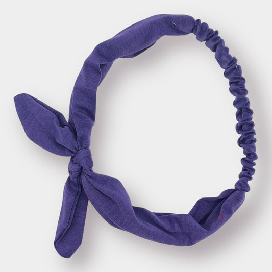 Purple Head Wrap with Bow