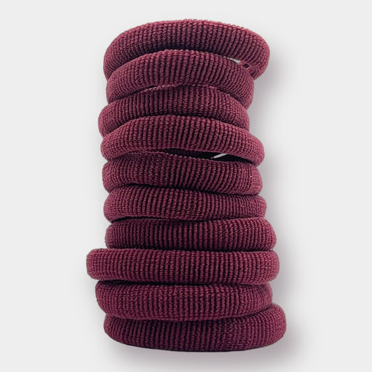 Maroon Rolled Bobbles - 10 Pack