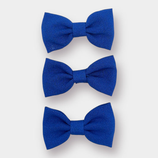 Blue Clip Bows - 3 Pack