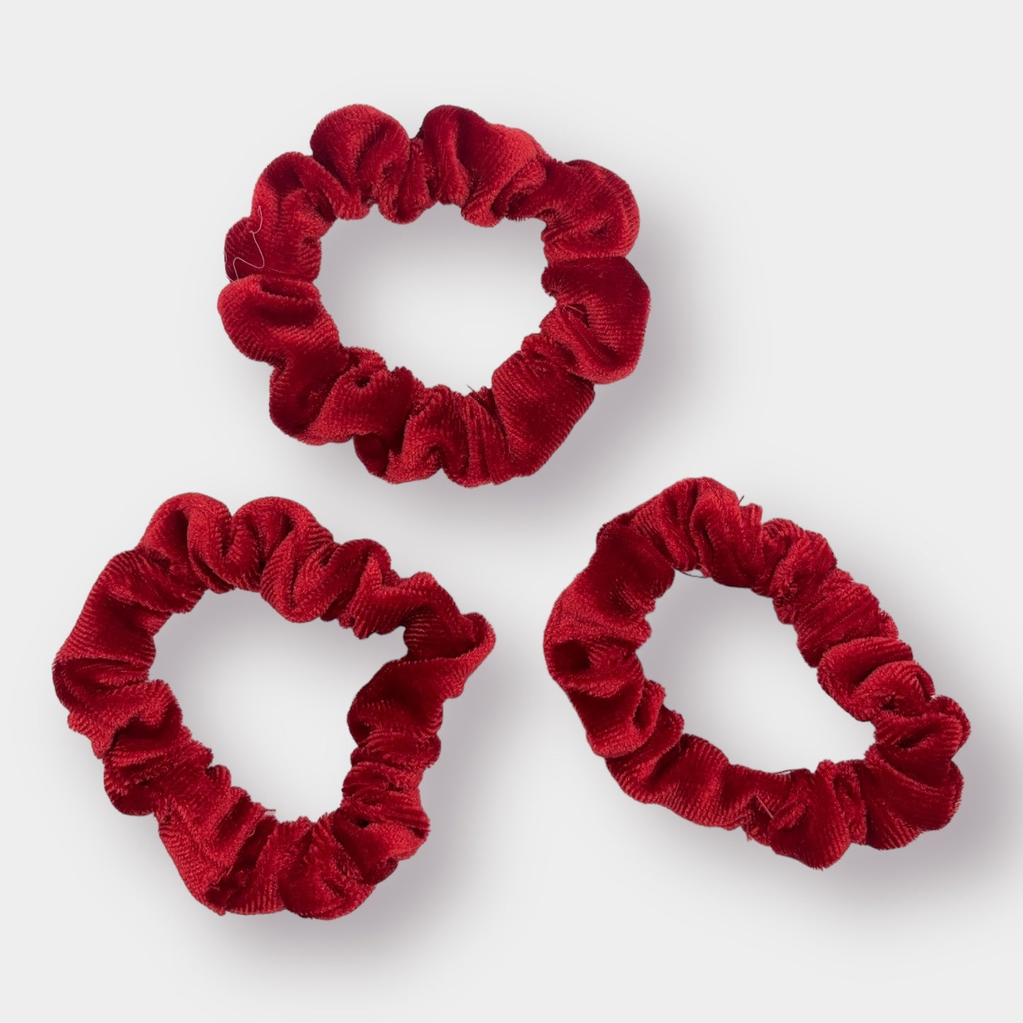 Red Velvet Scrunchies - 3 Pack