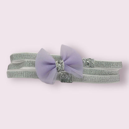 Glitter Bow Head Wrap - 3 Pack