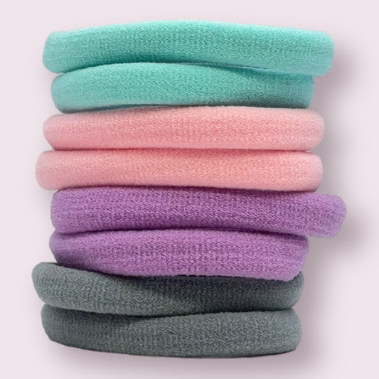 Thick Pastel Rolled Bobbles - 8 Pack