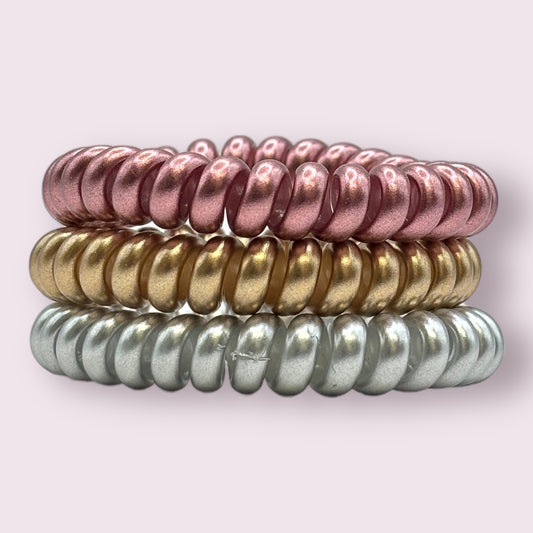 Metallic Spiral Bobbles - 3 Pack