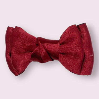 Large Satin Bow Clip