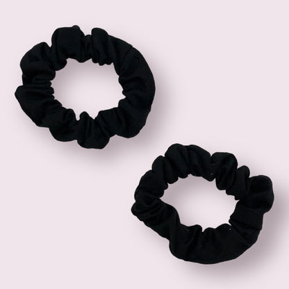 Classic Black Scrunchie - 2 Pack