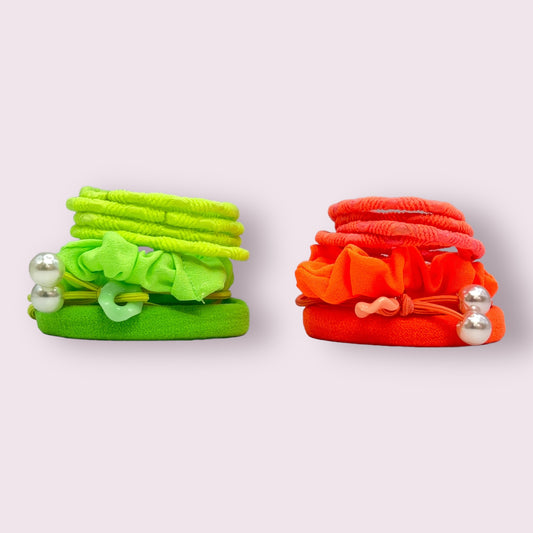 Neon Summer Bobble Set - 7 Pack